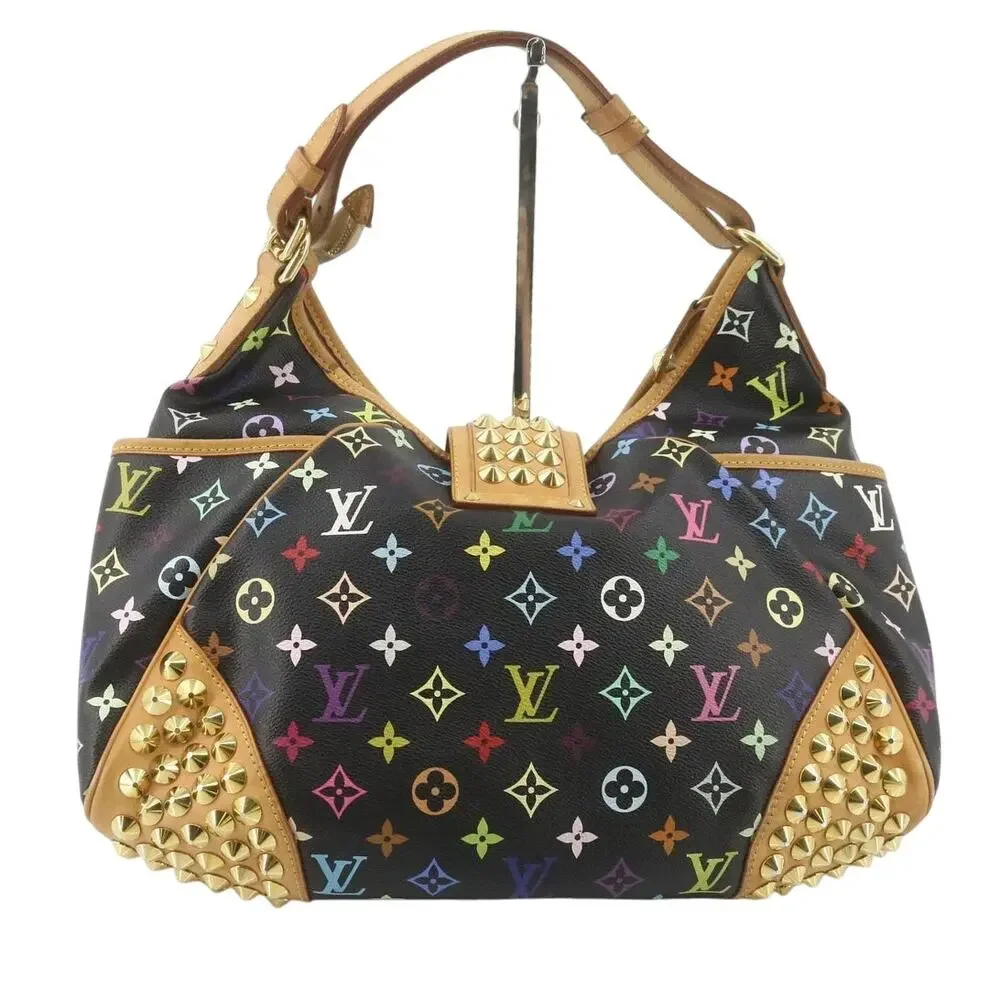 Louis Vuitton Multicolor Bag Chrissie Monogram Studded shoulder Vintage Murakami - Picture 3 of 16